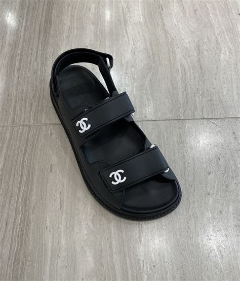 sandali chanel bianchi|Chanel sandals cc logo.